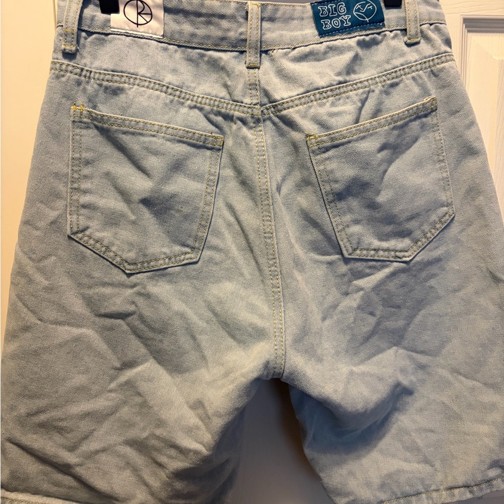 Light Blue Jean Shorts for Men
